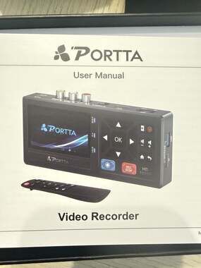 Portta VHS to Digital Converter Video Recorder with Remote
